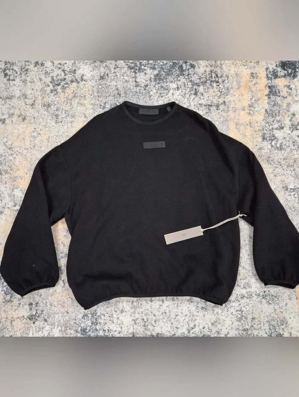 Essentials Fear Of God Men's Black Crewneck Pullover Sweater Size XS